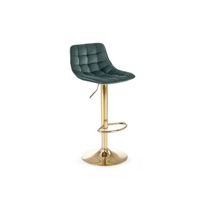 CHAIR H 120, DARK GREEN / GOLD